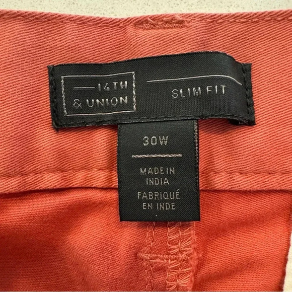 Men’s size 30 9” Shorts NWT 14th & Union from Nordstrom Coral Faded color - Picture 5 of 9